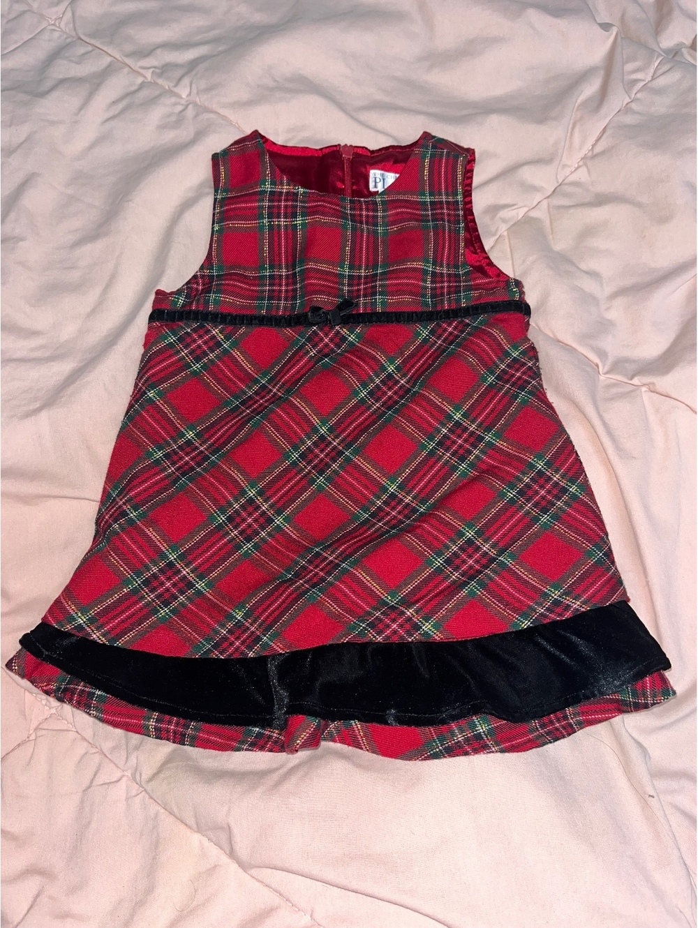 The Children's Place red plaid sleeveless dress 18 months